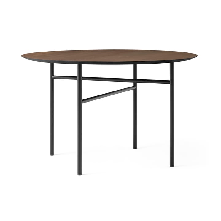 Snaregade tafel rond - Zwart-donkergebeitst eikenhout, Ø120 cm - Audo Copenhagen
