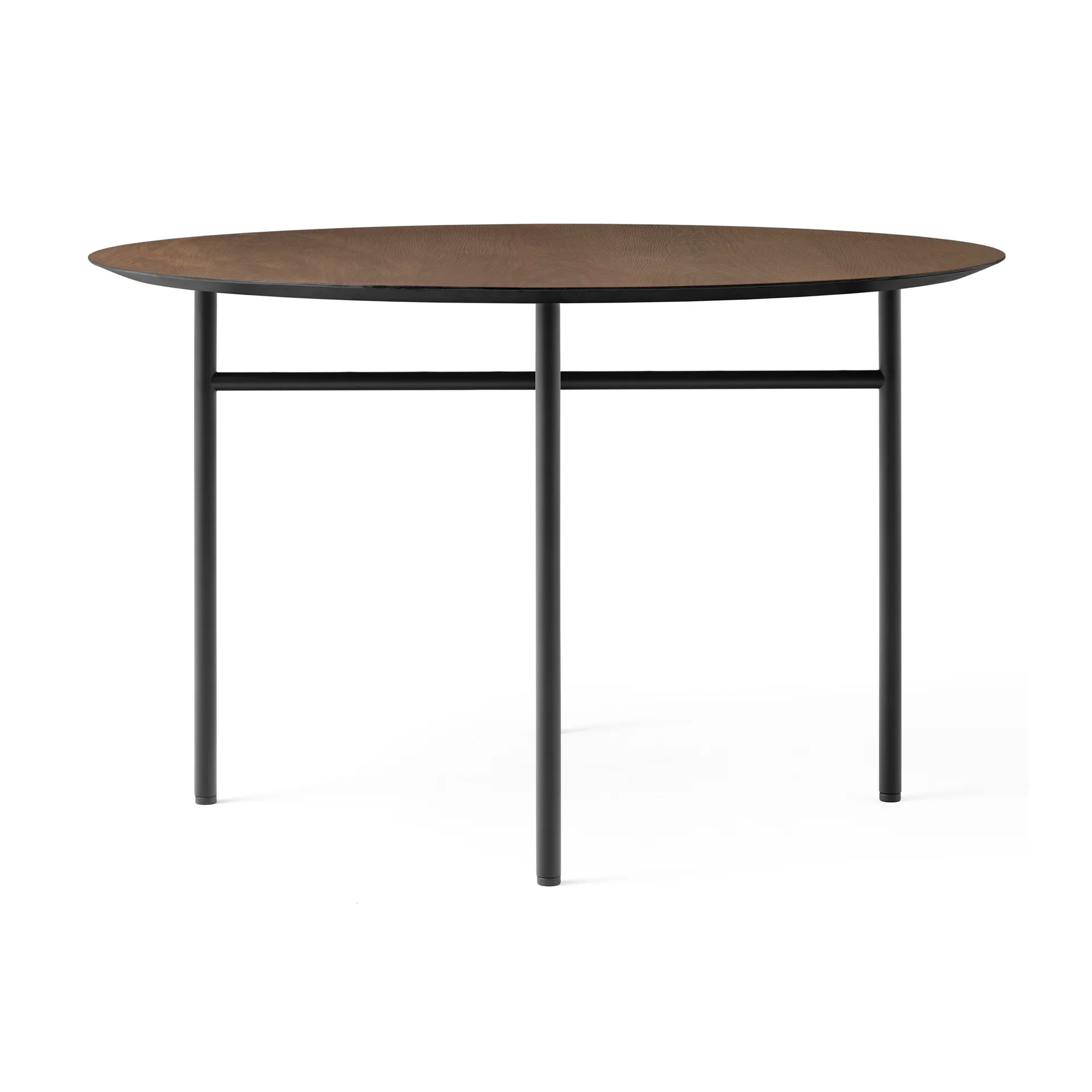 Snaregade tafel rond, Zwart-donkergebeitst eikenhout, Ø120 cm Audo Copenhagen