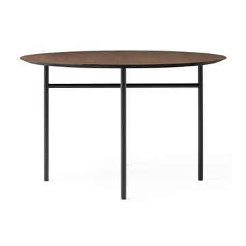 Snaregade tafel rond - Zwart-donkergebeitst eikenhout, Ø120 cm - Audo Copenhagen