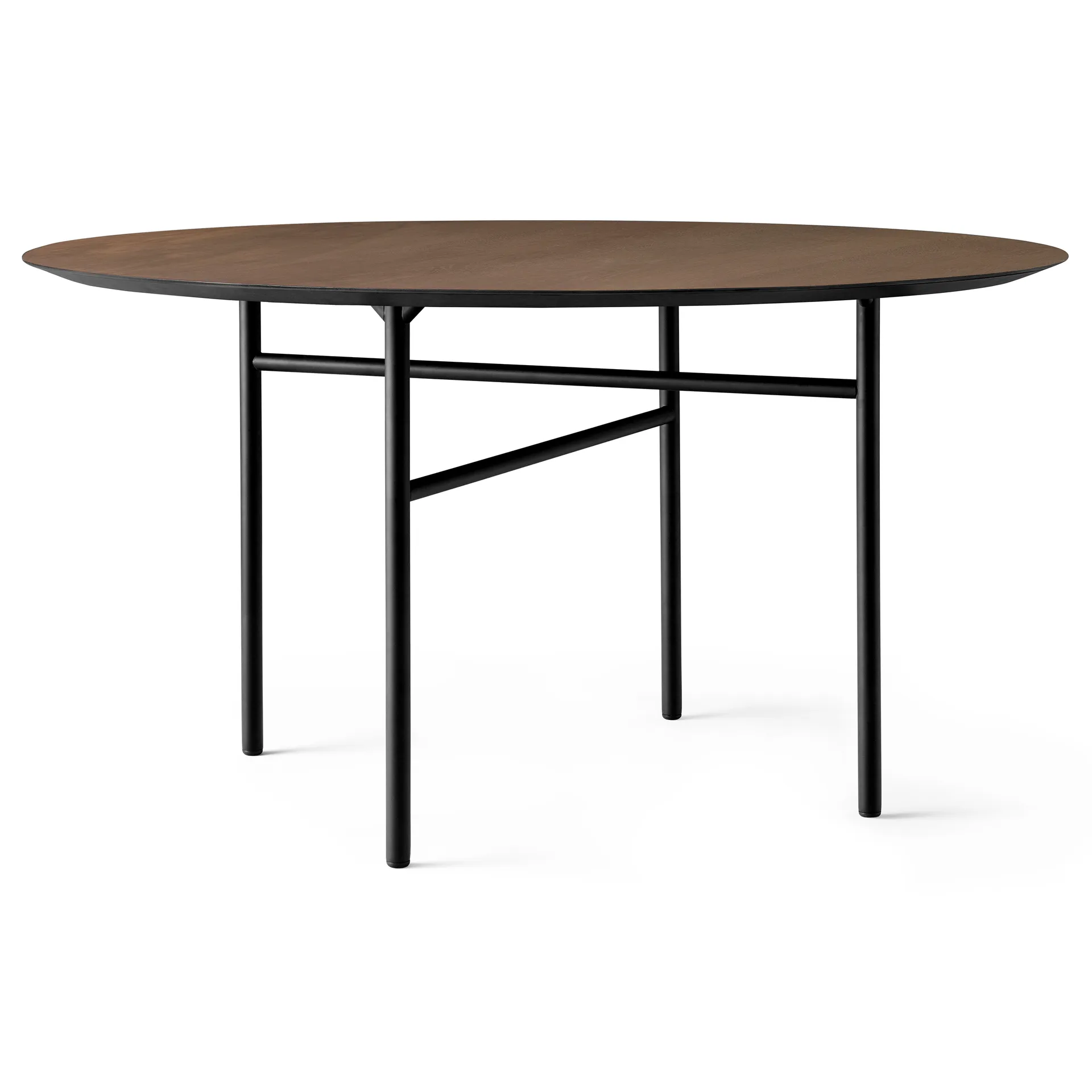 Snaregade tafel rond, Zwart-donkergebeitst eikenhout, Ø138 cm Audo Copenhagen