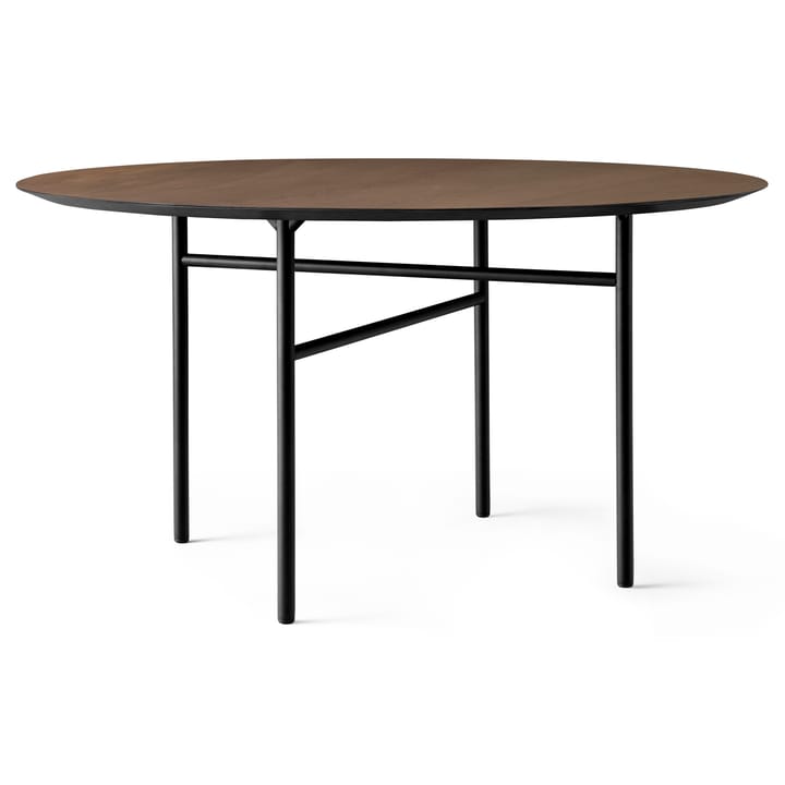 Snaregade tafel rond - Zwart-donkergebeitst eikenhout, Ø138 cm - Audo Copenhagen