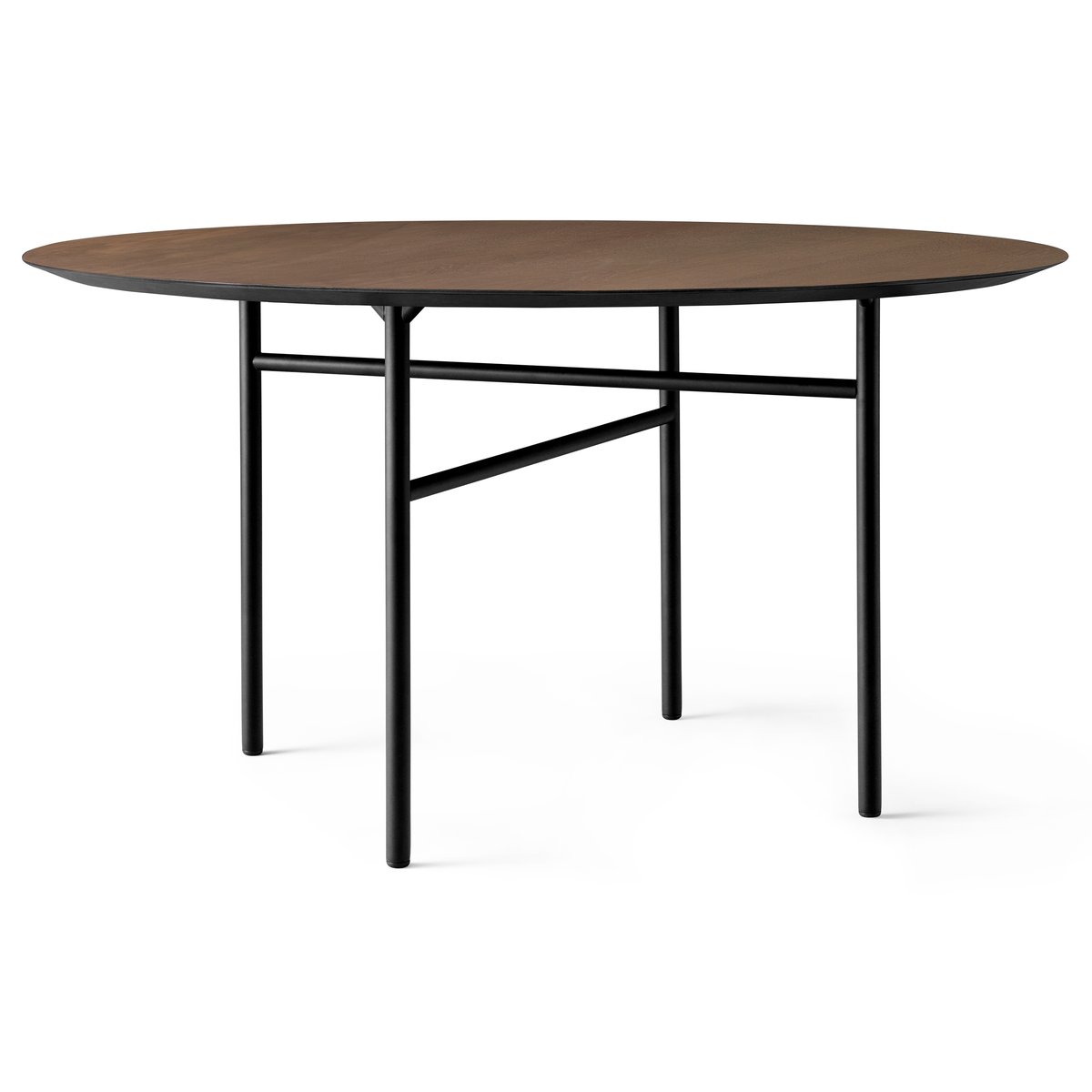 Audo Copenhagen Snaregade tafel rond Zwart-donkergebeitst eikenhout, Ø138 cm