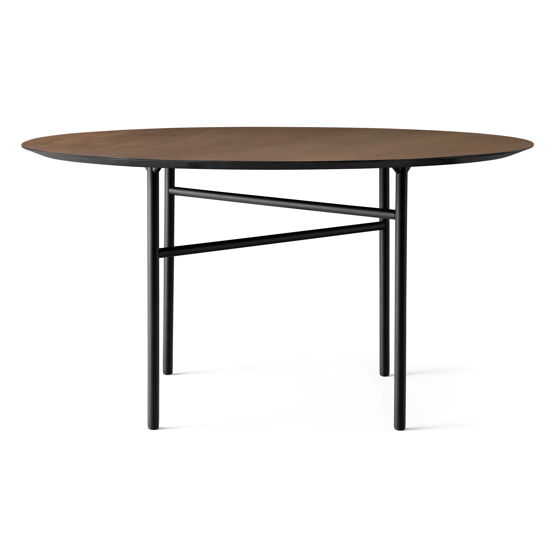 Snaregade tafel rond, Zwart-donkergebeitst eikenhout, Ø138 cm Audo Copenhagen