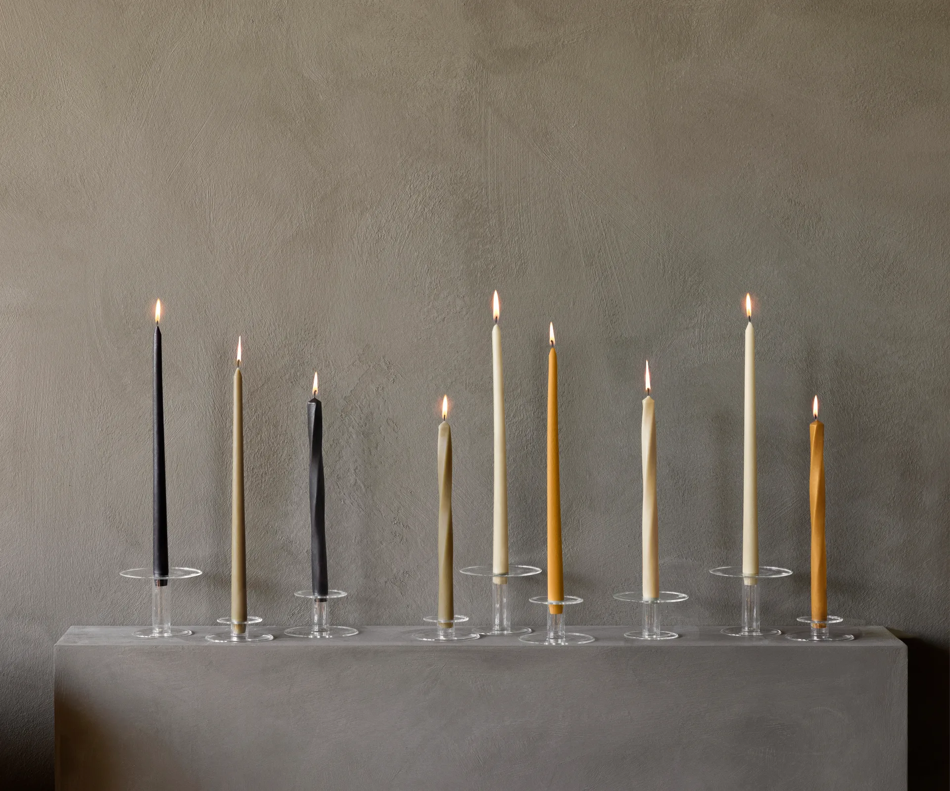 Spire kaars 38 cm 6-pack, Ochre Audo Copenhagen