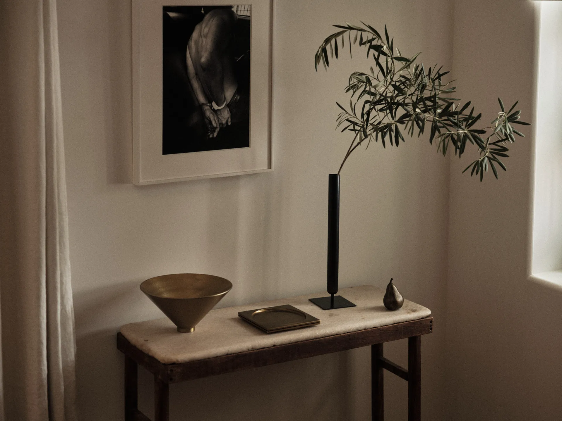 Taupe kom Ø26 cm, Messing Audo Copenhagen