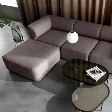 TR Bulb hanglamp - opal shiny, zwarte bevestiging - Audo Copenhagen