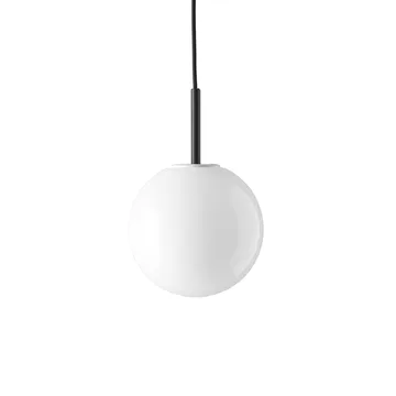 TR Bulb hanglamp - opal shiny, zwarte bevestiging - Audo Copenhagen