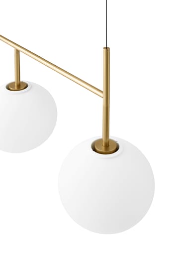 TR Bulb Suspension Frame  Hanglamp - opal shiny, zwart frame - Audo Copenhagen
