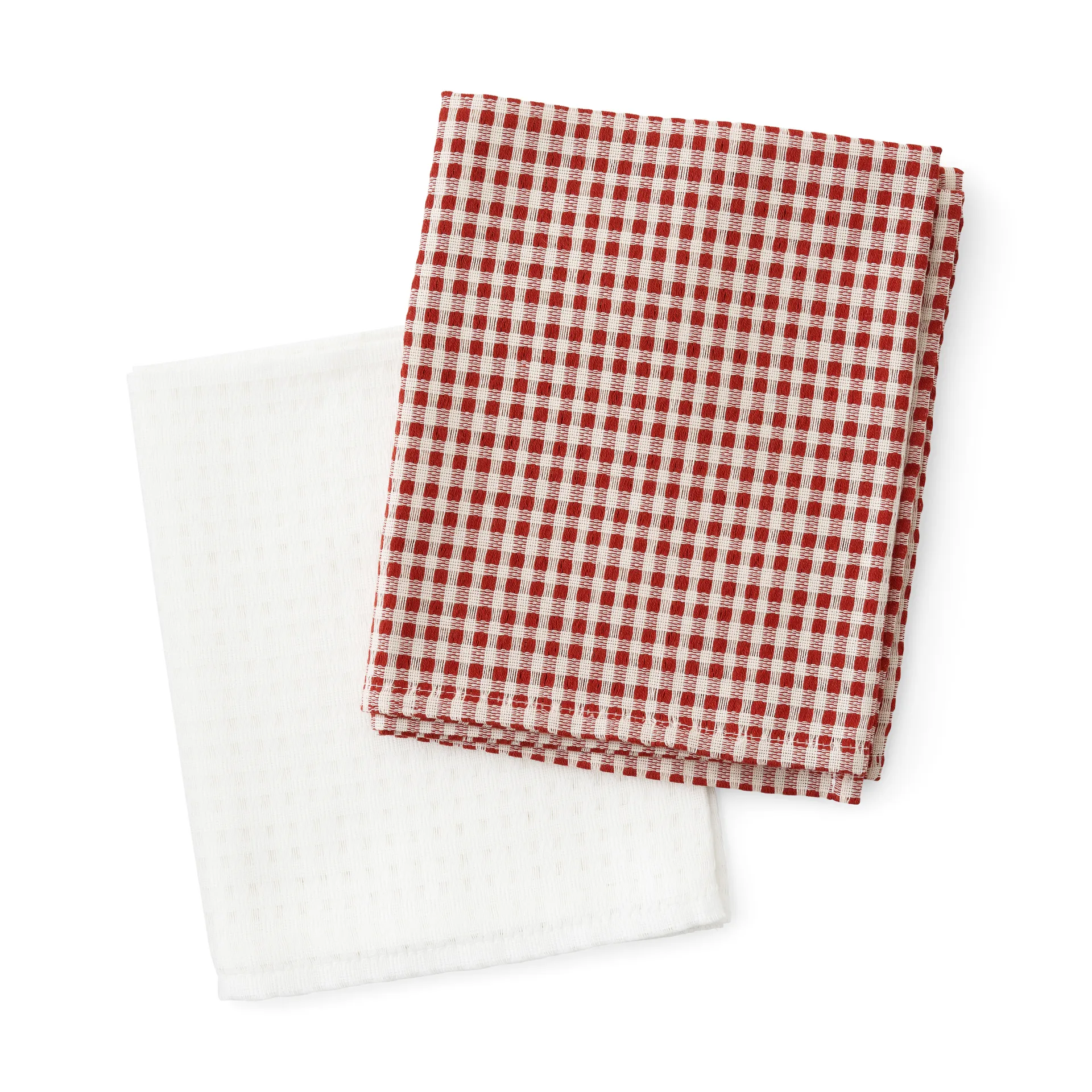Troides keukenhanddoek 40x67 cm 2-pack, Burnt sienna-white Audo Copenhagen