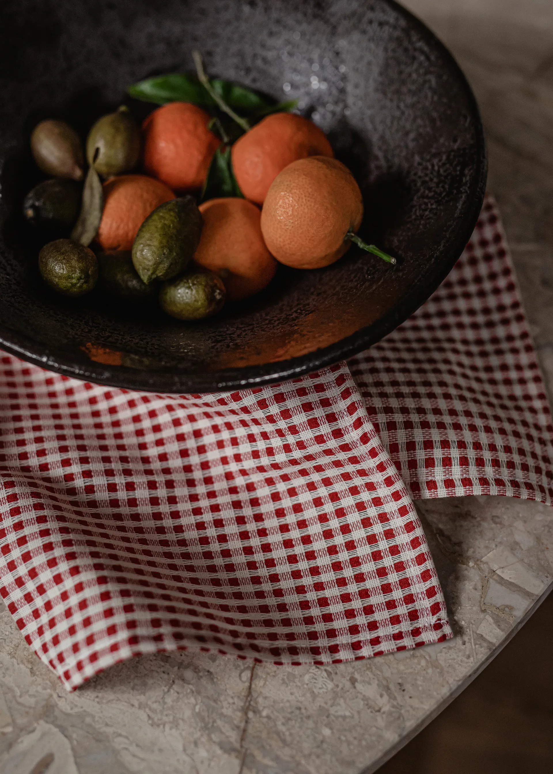 Troides keukenhanddoek 40x67 cm 2-pack, Burnt sienna-white Audo Copenhagen