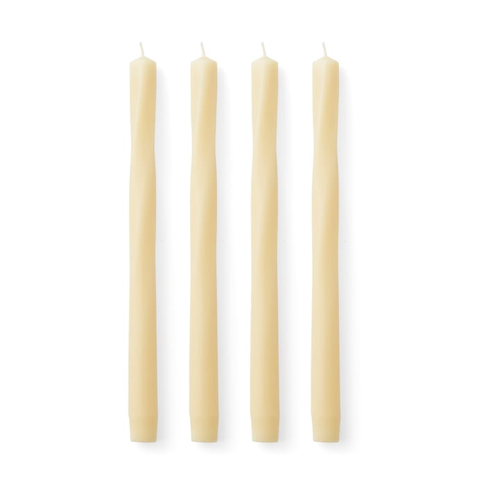 Twist kaars 30 cm 4-pack - Ivory - Audo Copenhagen