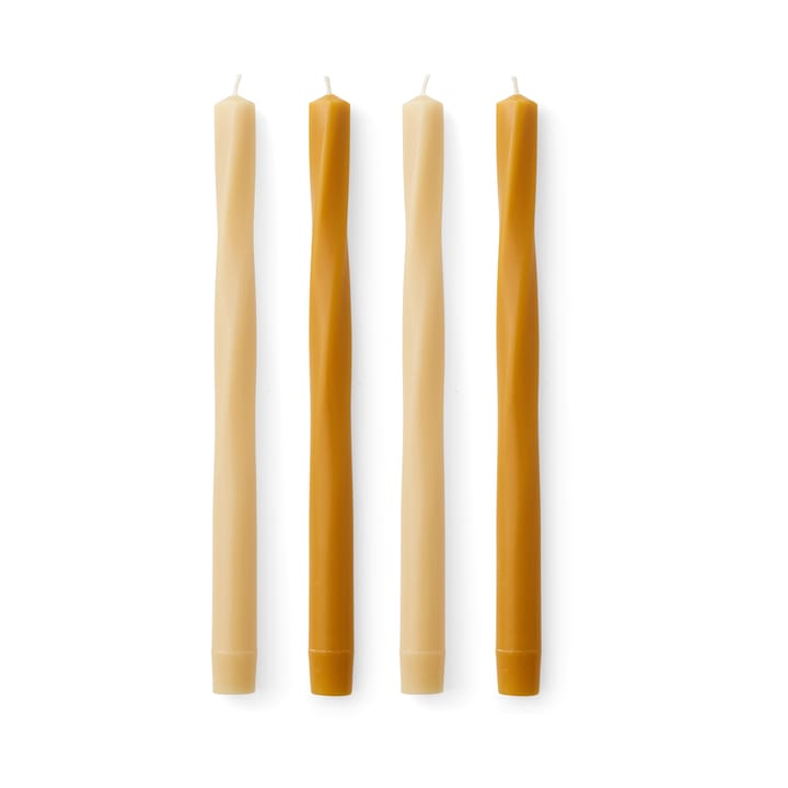 Twist kaars 30 cm 4-pack - Warm - Audo Copenhagen