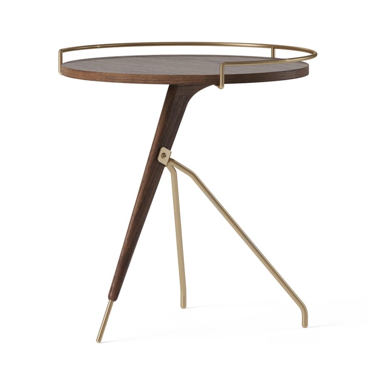 Umanoff bijzettafel walnoot-gepolijst messing, 45 cm Audo Copenhagen