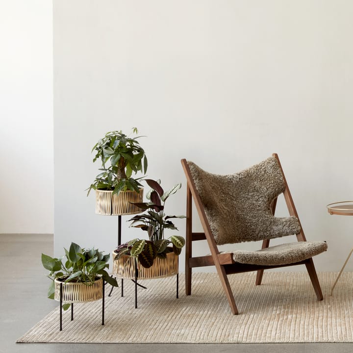 Umanoff planter bloembak rotan-staal, h32,5 cm Ø41 cm Audo Copenhagen