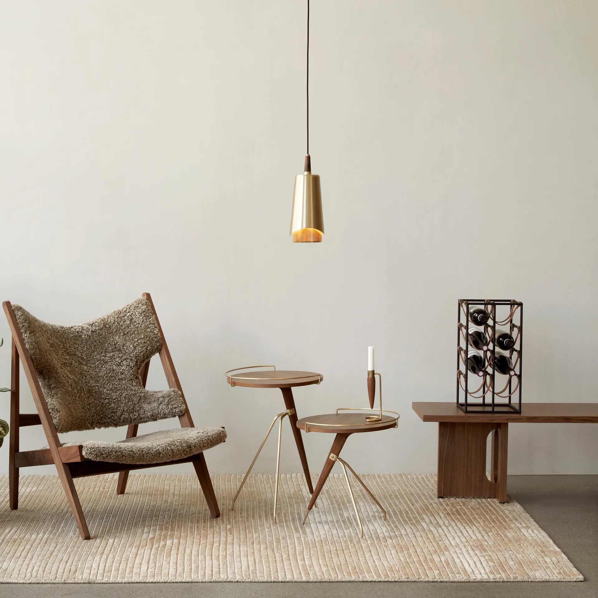 Umanoff wijnrek, Zwart-bruin Audo Copenhagen