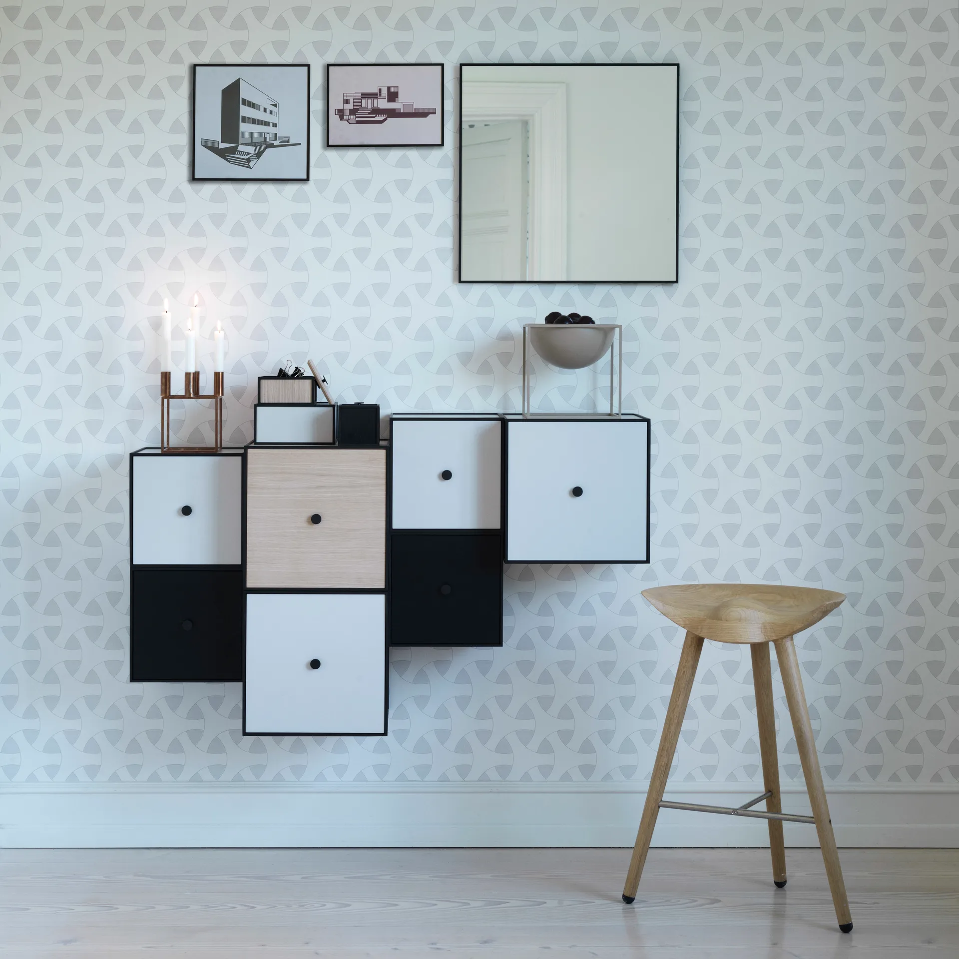 View spiegel 56 x 56 cm., zwart Audo Copenhagen