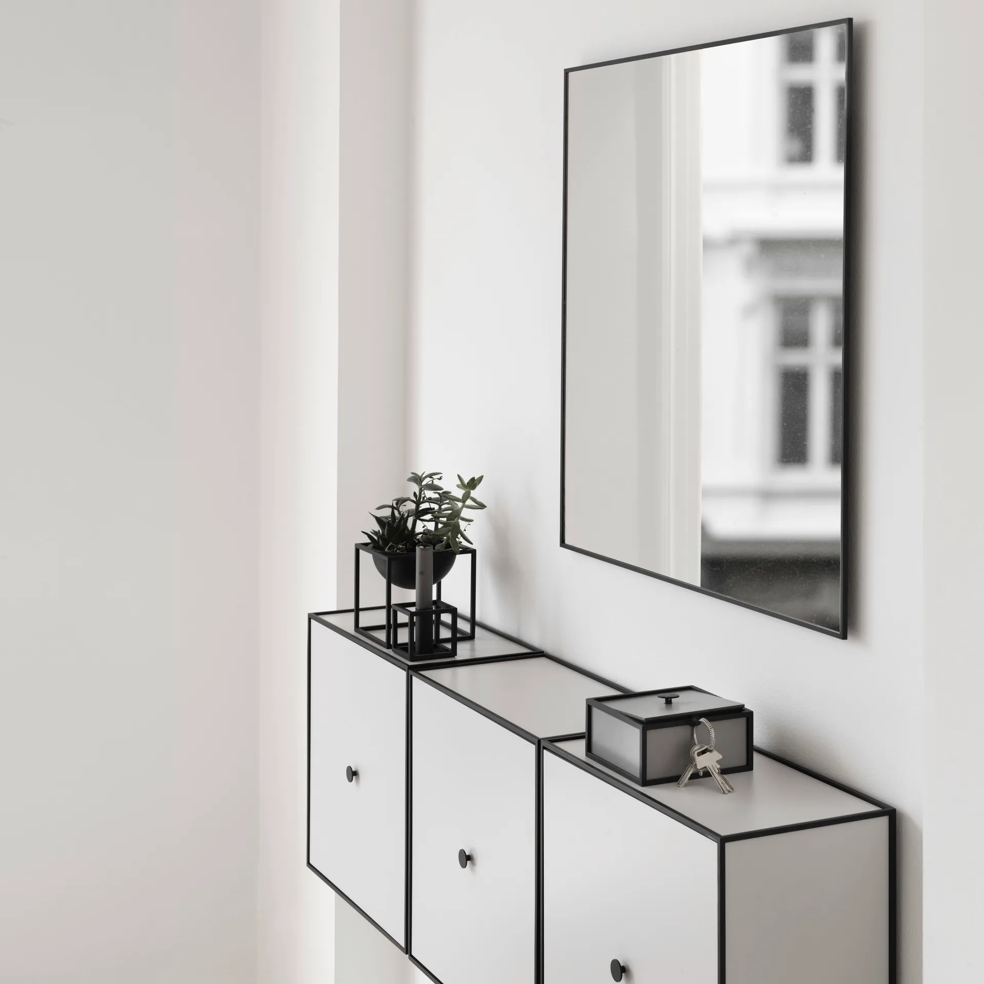 View spiegel 70 x 70 cm., zwart Audo Copenhagen
