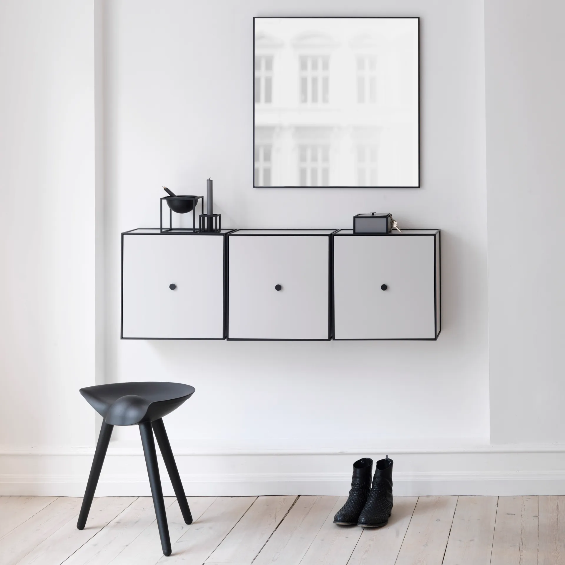 View spiegel 70 x 70 cm., zwart Audo Copenhagen