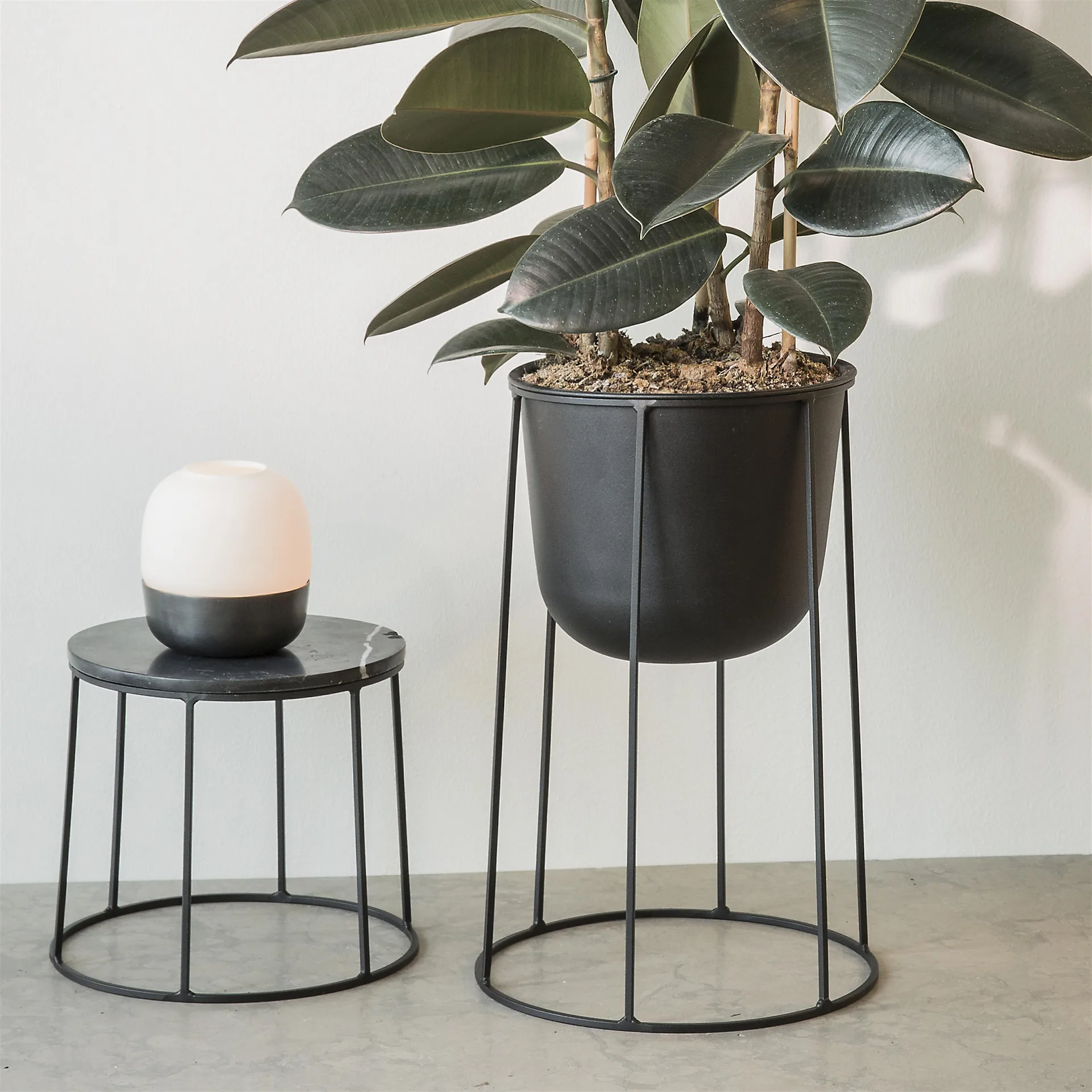 Wire deksel, zwart marmer Audo Copenhagen