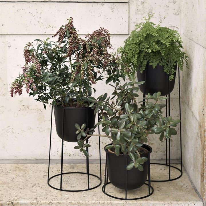 Wire Pot bloempot, zwart Audo Copenhagen
