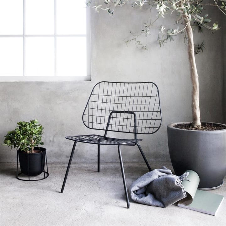 Wire Pot bloempot, zwart Audo Copenhagen