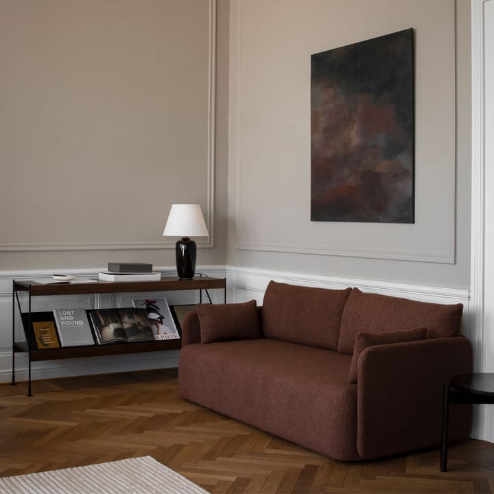 Zet kastensysteem, oak dark stained, 1x2, black steel base Audo Copenhagen