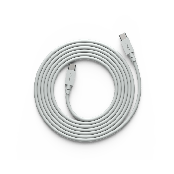 Cable 1 USB-C naar USB-C oplaadkabel 2 m - Gotland gray - Avolt