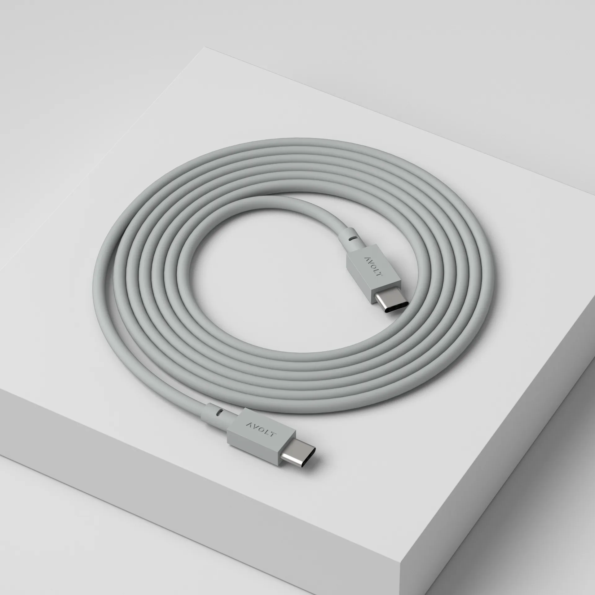 Cable 1 USB-C naar USB-C oplaadkabel 2 m, Gotland gray Avolt