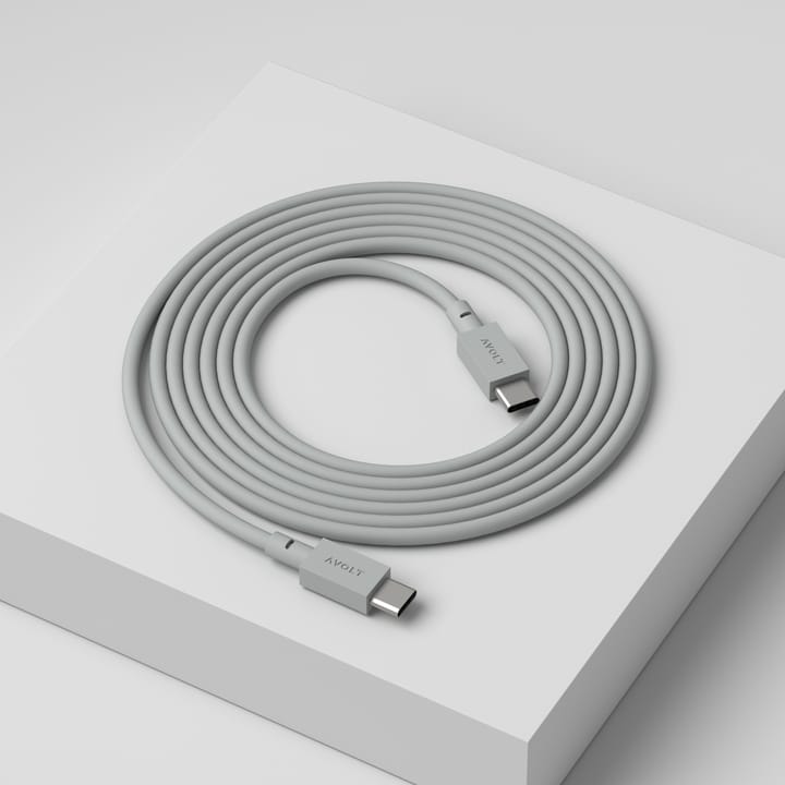 Cable 1 USB-C naar USB-C oplaadkabel 2 m, Gotland gray Avolt