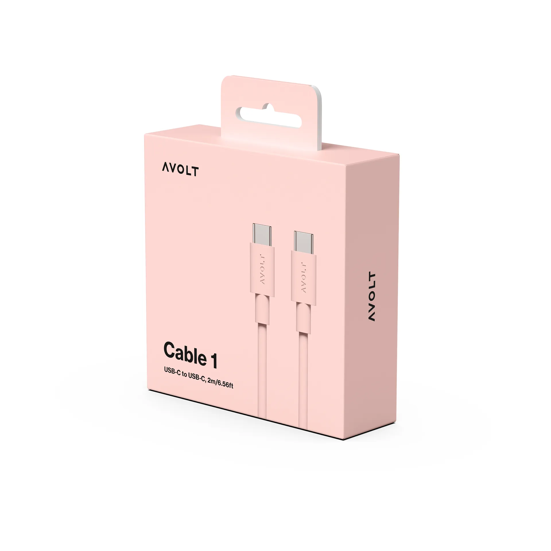 Cable 1 USB-C naar USB-C oplaadkabel 2 m, New Pink Avolt