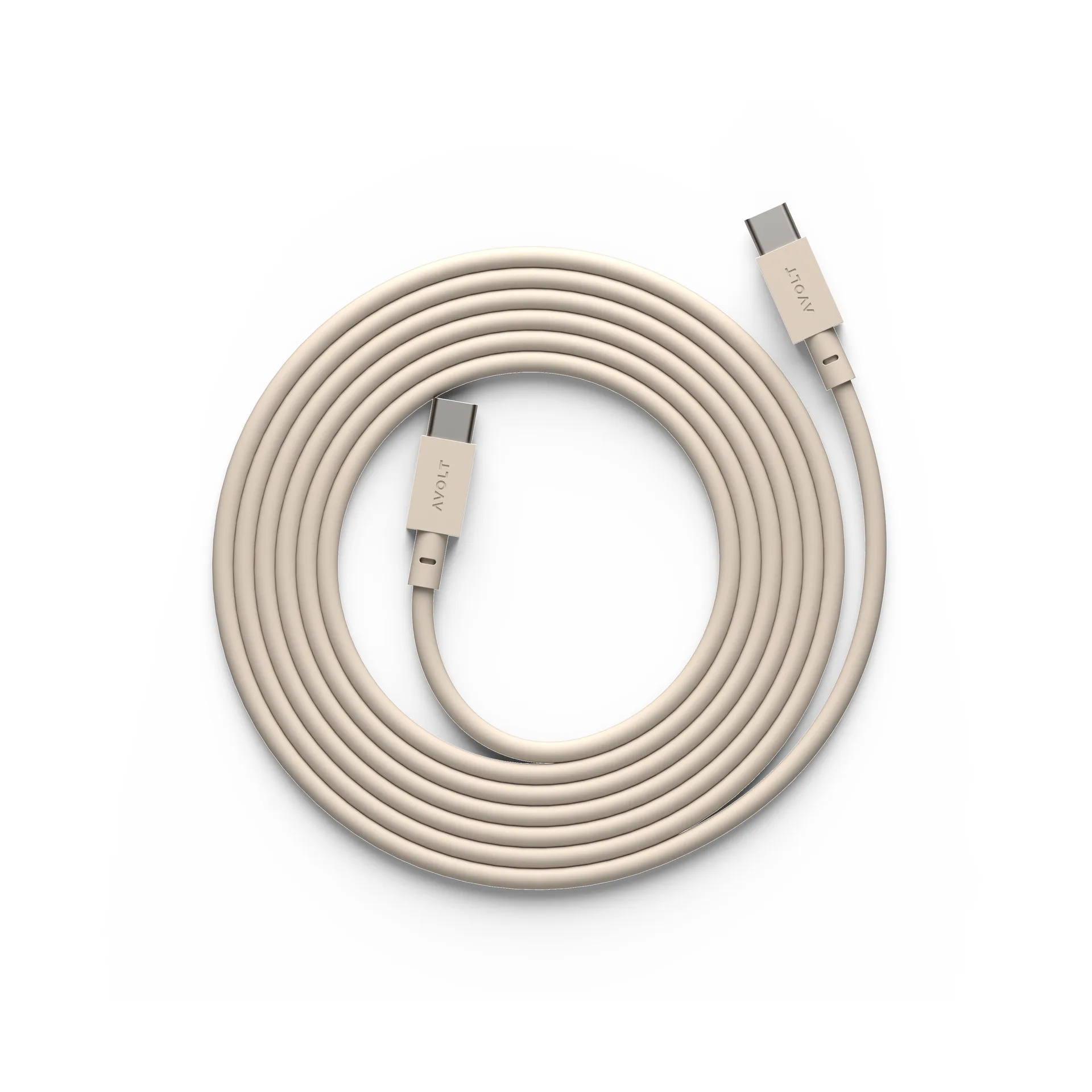 Cable 1 USB-C naar USB-C oplaadkabel 2 m, Nomad sand Avolt