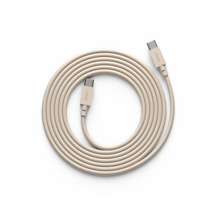 Cable 1 USB-C naar USB-C oplaadkabel 2 m - Nomad sand - Avolt