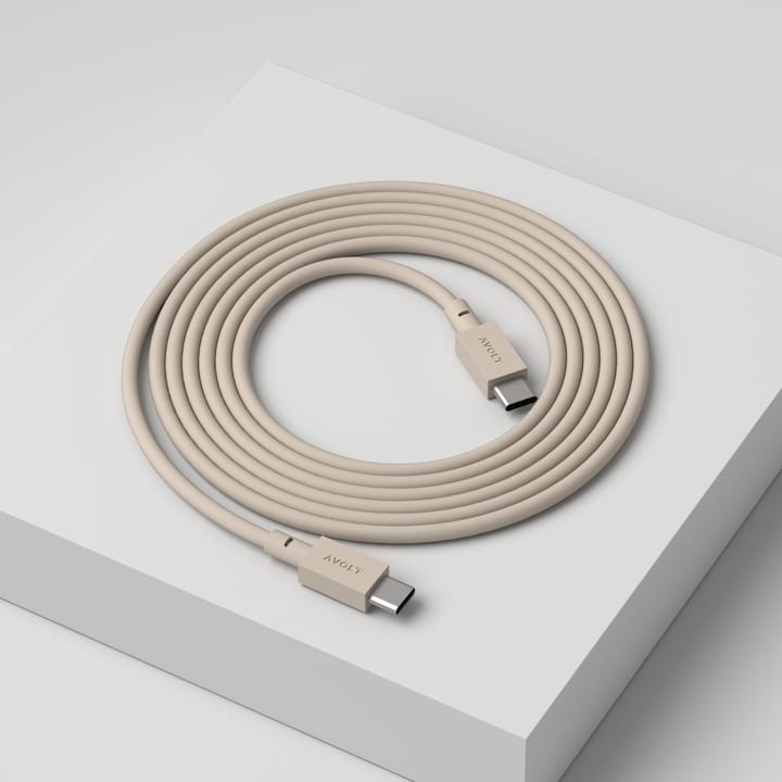 Cable 1 USB-C naar USB-C oplaadkabel 2 m, Nomad sand Avolt