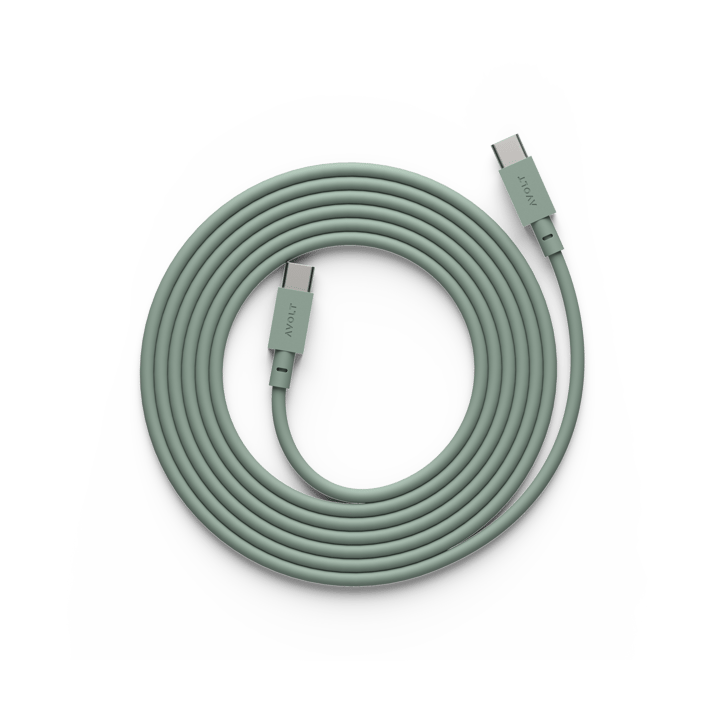 Cable 1 USB-C naar USB-C oplaadkabel 2 m - Oak green - Avolt