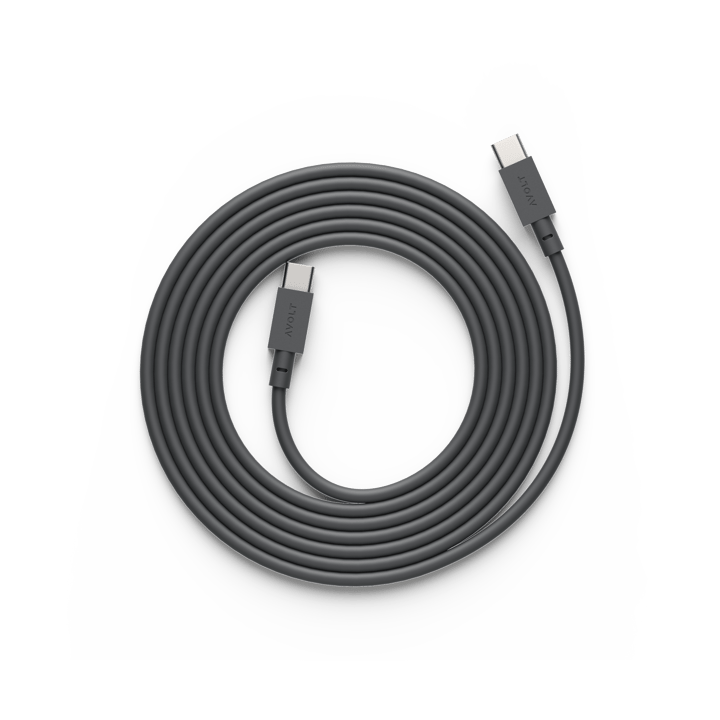 Cable 1 USB-C naar USB-C oplaadkabel 2 m - Stockholm black - Avolt