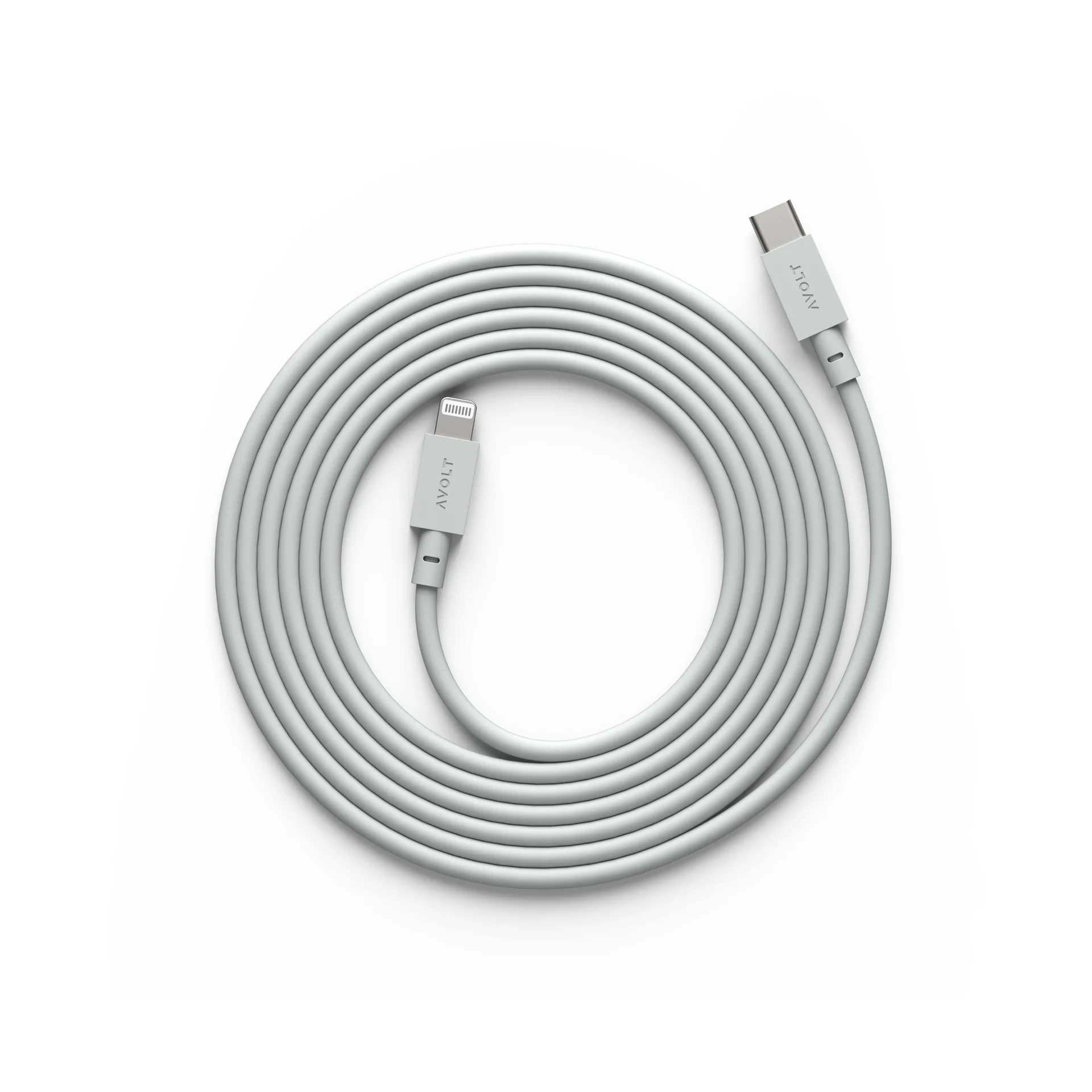 Kabel 1 USB C naar Lightning oplaadkabel 2m, Gotland Gray Avolt