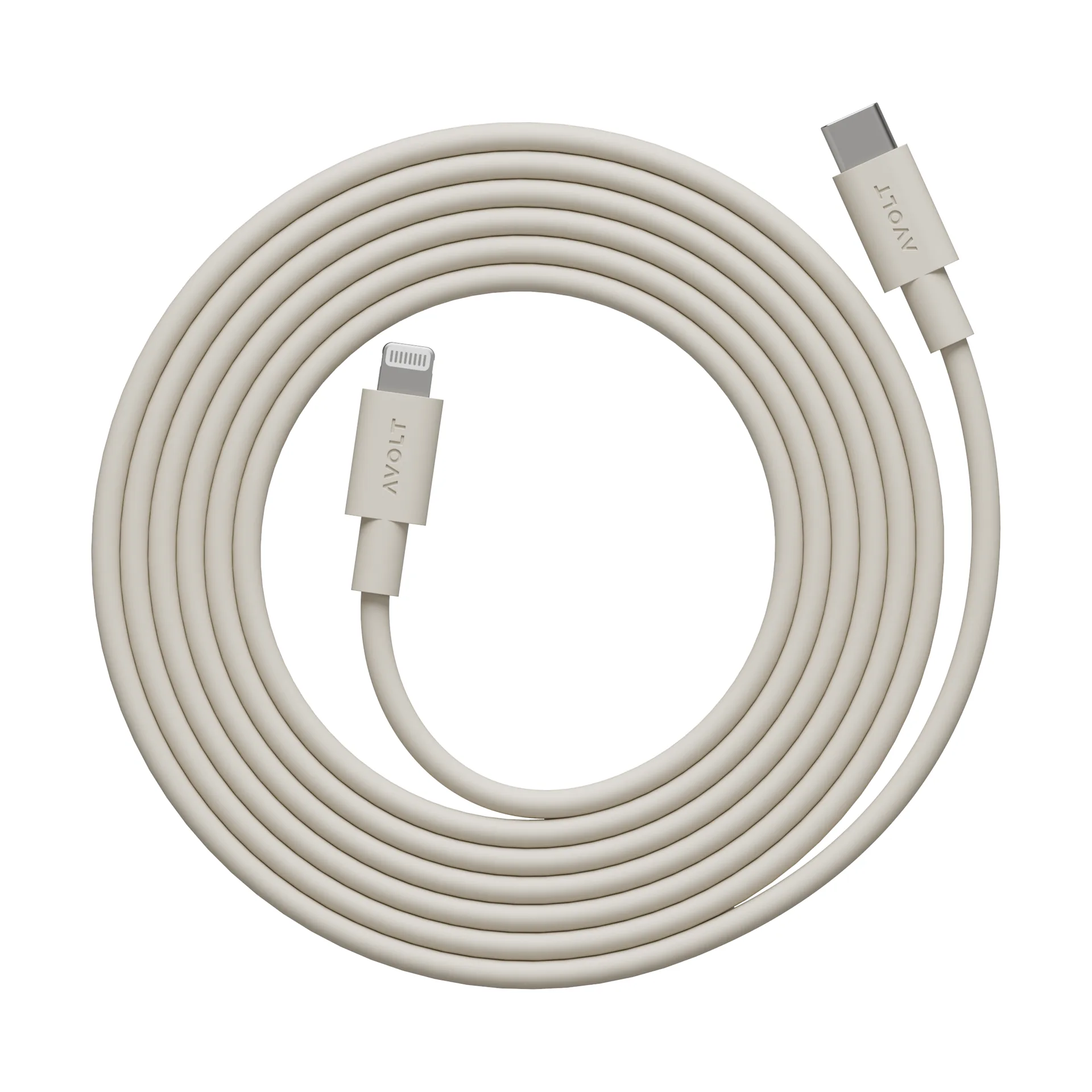 Kabel 1 USB C naar Lightning oplaadkabel 2m, Nomad Sand Avolt