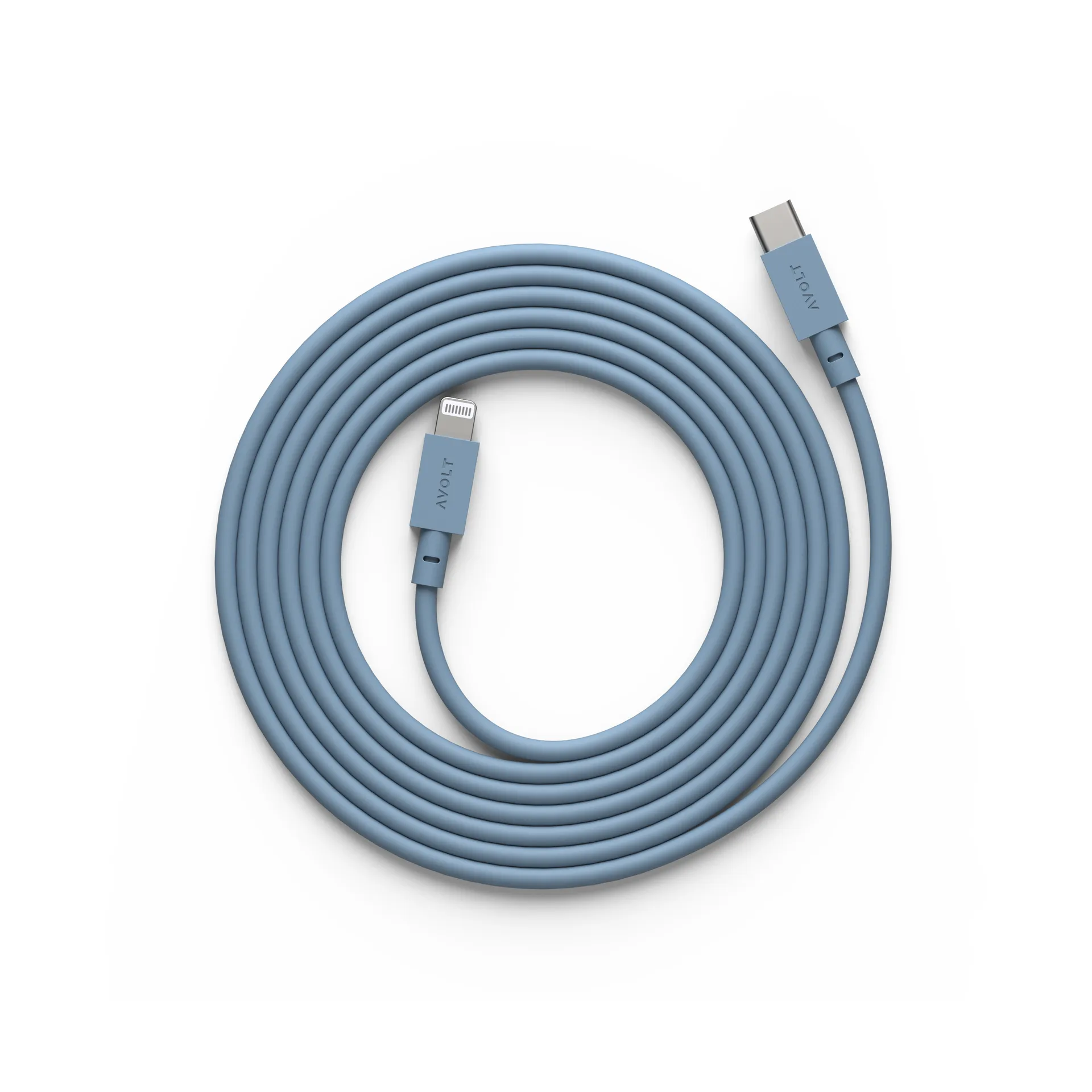 Kabel 1 USB C naar Lightning oplaadkabel 2m, Shark Blue Avolt
