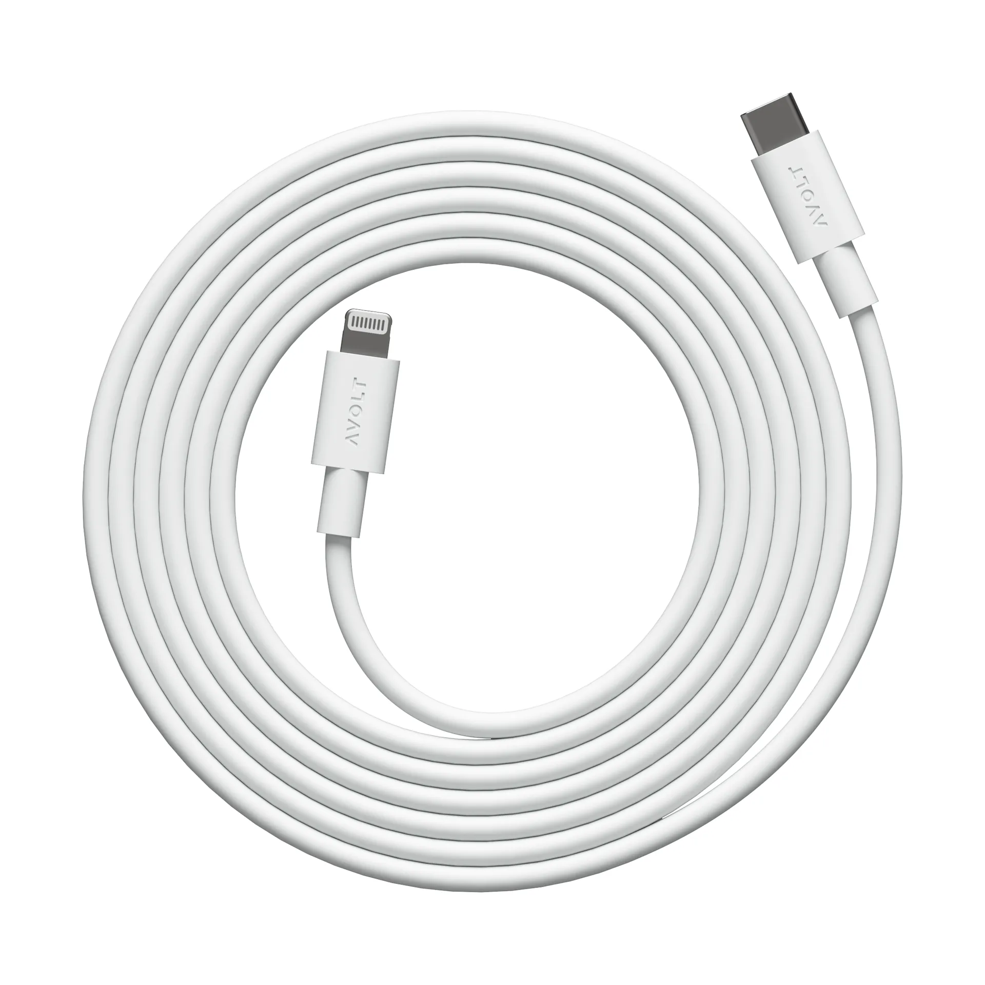 Kabel 1 USB C naar Lightning oplaadkabel 2m, White Martinelli Luce Edition Avolt