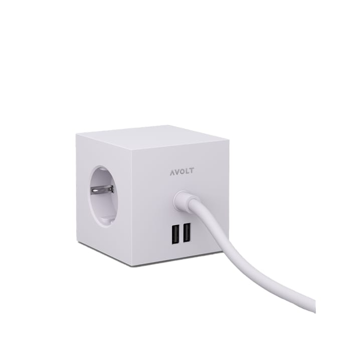 Square 1 stekkerdoos - gotland grey - Avolt