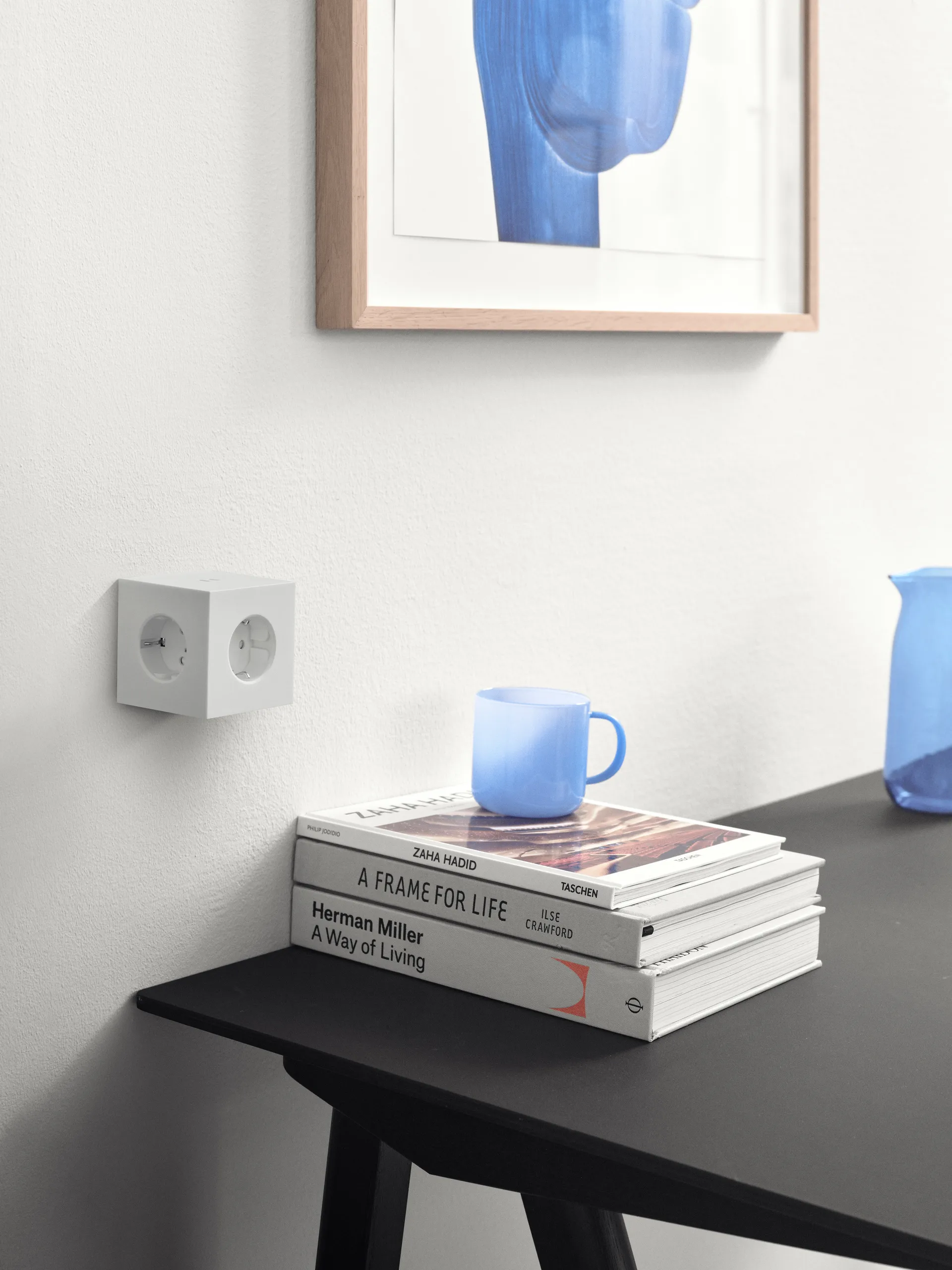 Square 1 stopcontact met USB-C 30W 1,8 m, White Martinelli Luce edition Avolt