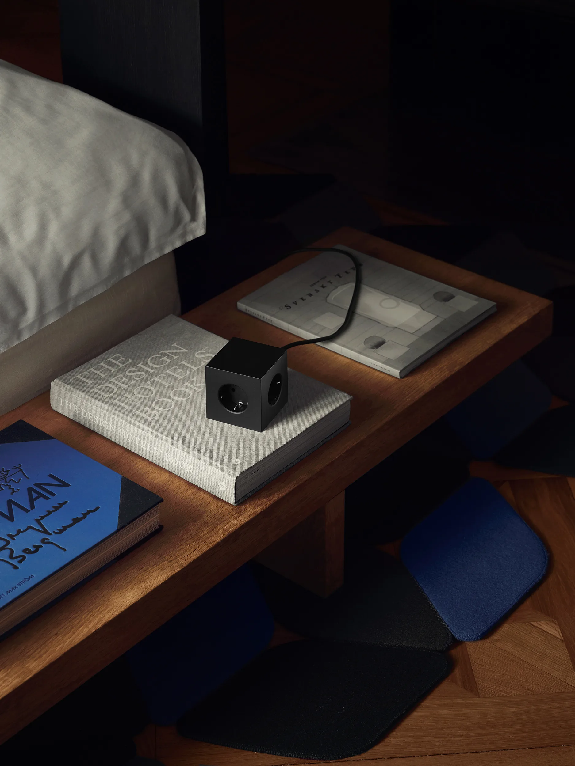 Square 1 stopcontact met USB-C 30W 3 m, Stockholm Black Avolt