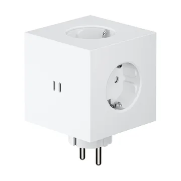 Square 2 stopcontact - Martinelli Luce Opal White - Avolt