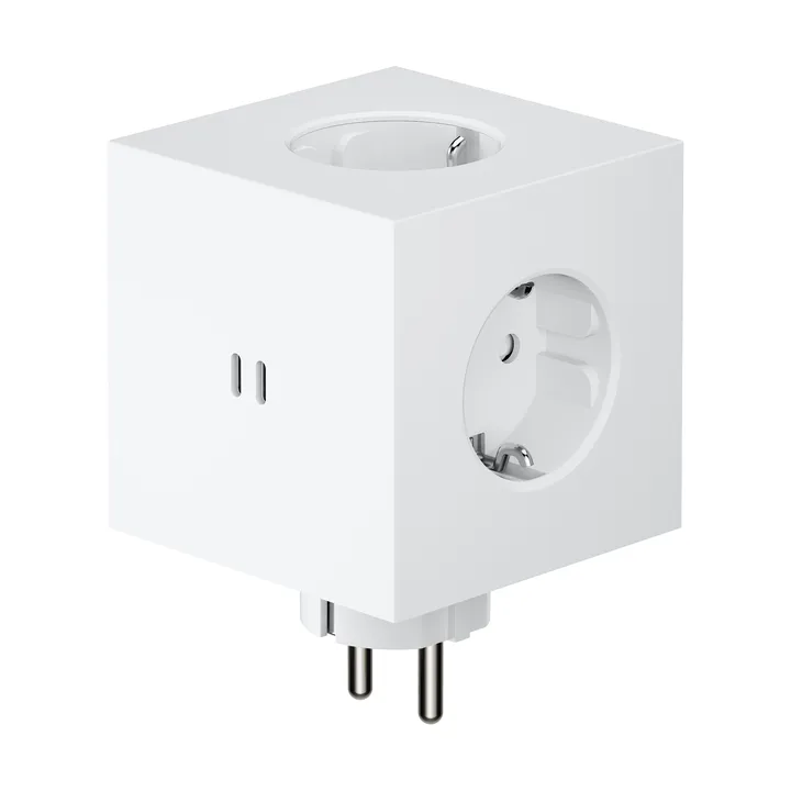 Square 2 stopcontact - Martinelli Luce Opal White - Avolt
