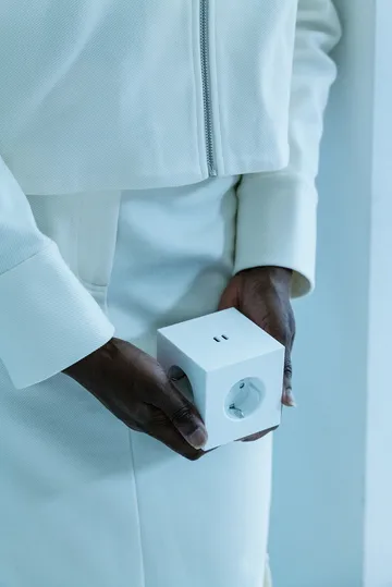 Square 2 stopcontact - Martinelli Luce Opal White - Avolt