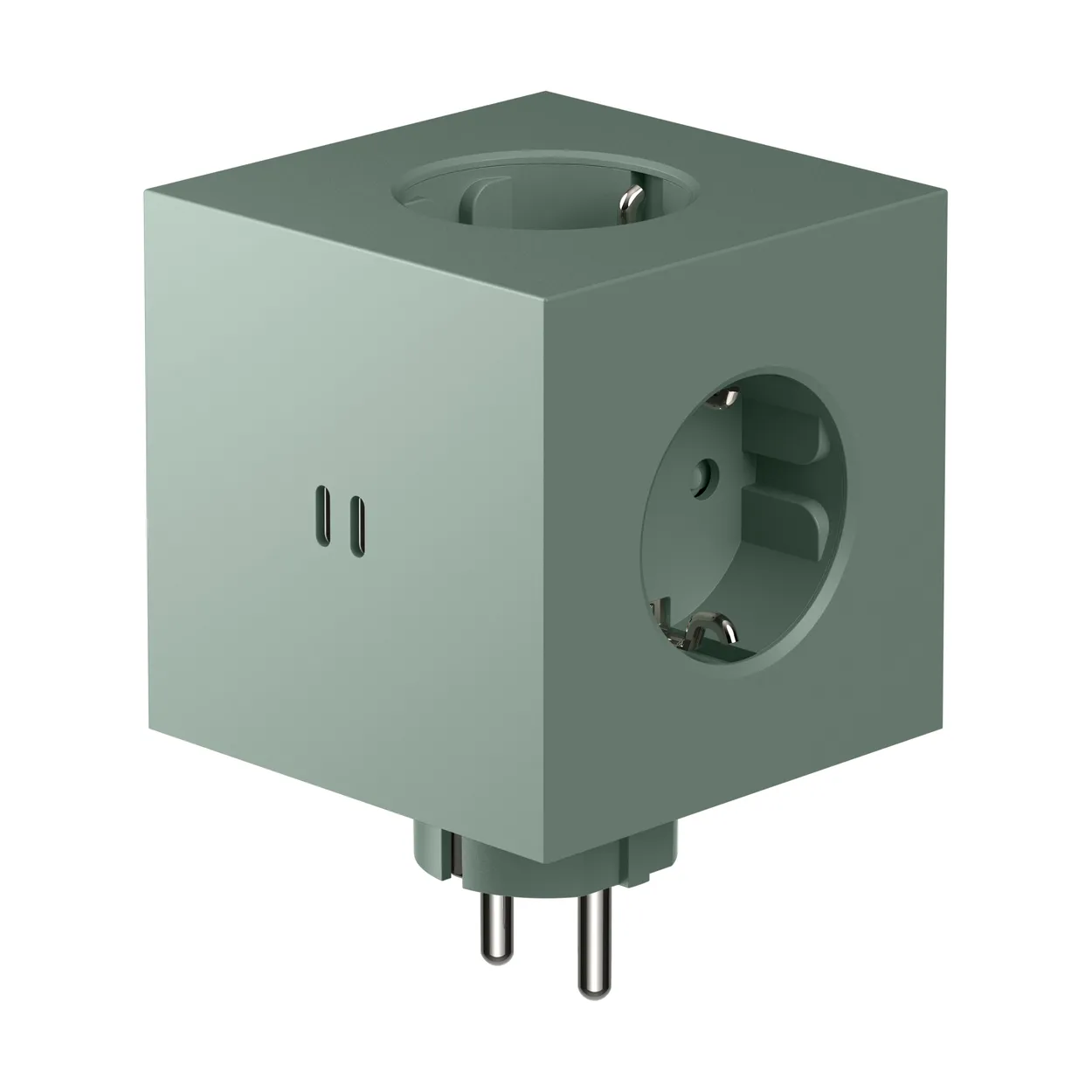 Avolt Square 2 stopcontact Oak Green