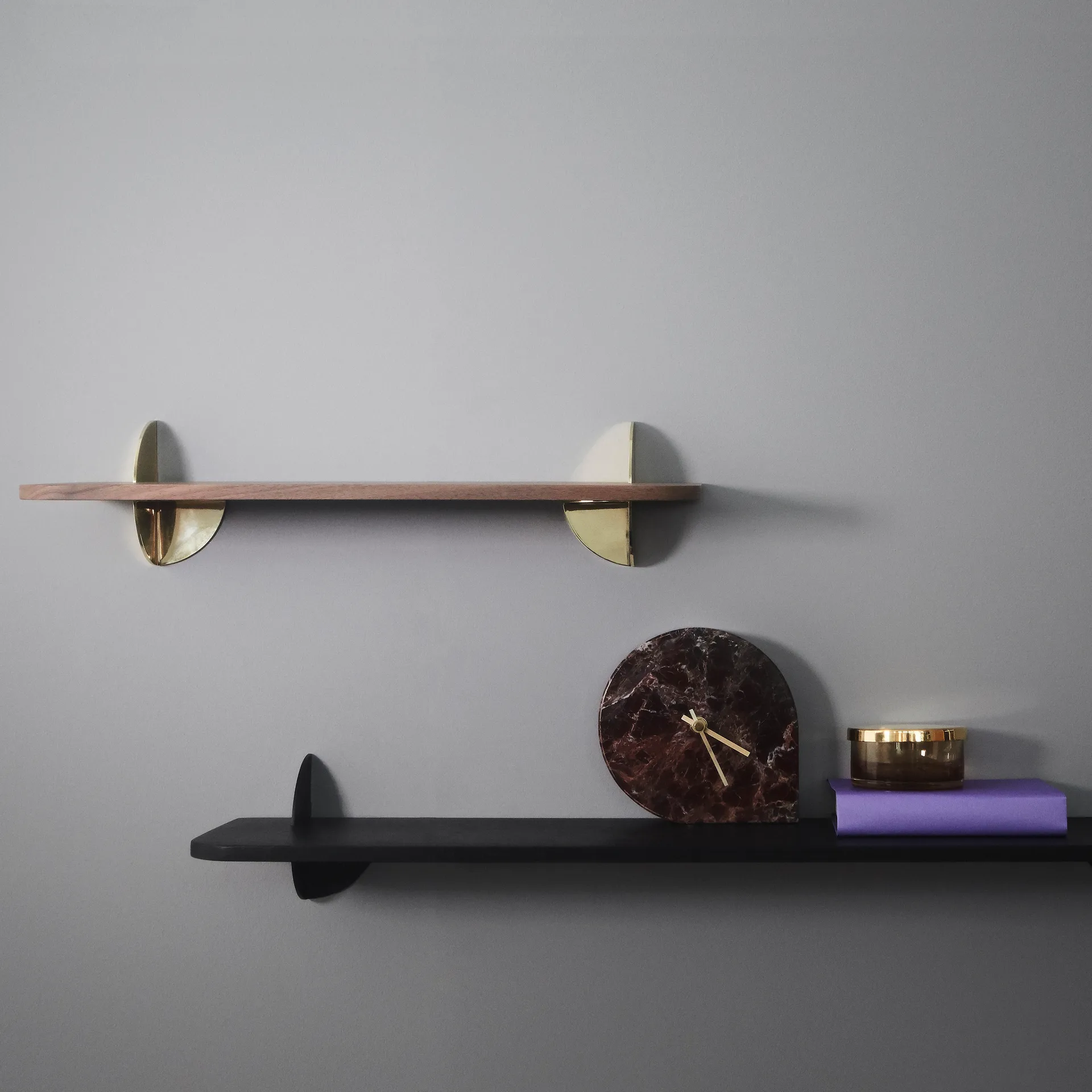 Aedes plank 50 cm, Walnoot-goud AYTM