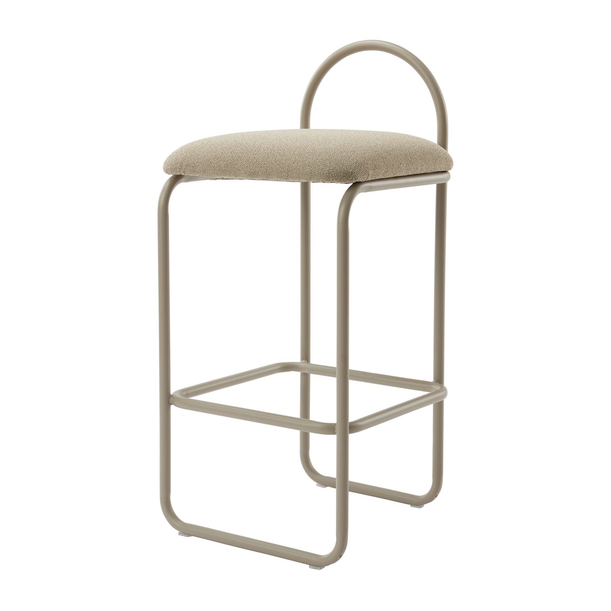 AYTM Angui barkruk bouclé Taupe | Scandinavisch Interieur | Barstoelen | Beige