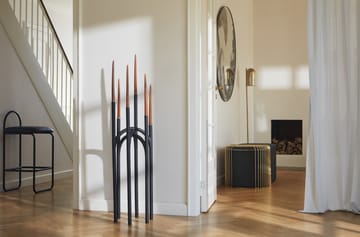 Angui kandelaar 92 cm - Zwart-goud - AYTM