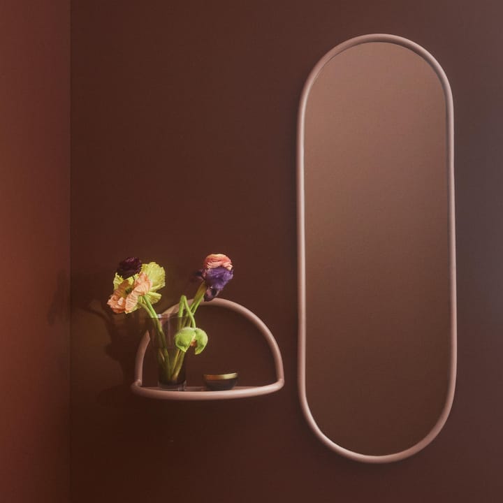 Angui spiegel ovaal 108 cm. - roze - AYTM